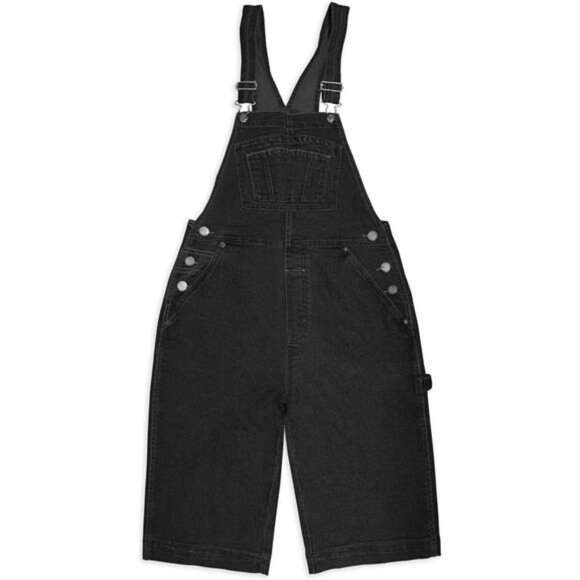 New Women’s Adjustable Strap Stretch Denim Overalls - Trendy & Relaxed Fit - Picture 3 of 8